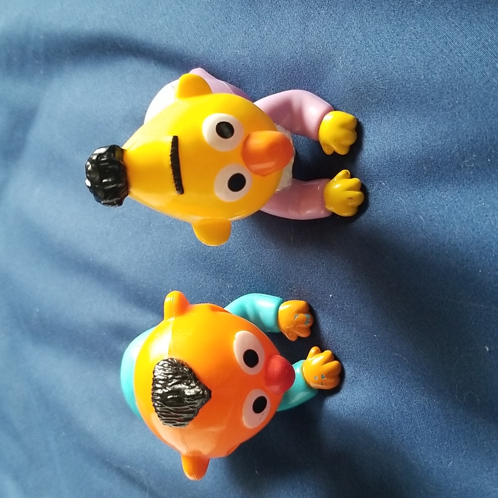 RARE vintage windup Bert and Ernie set
